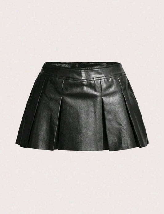 Black Leather Skirt