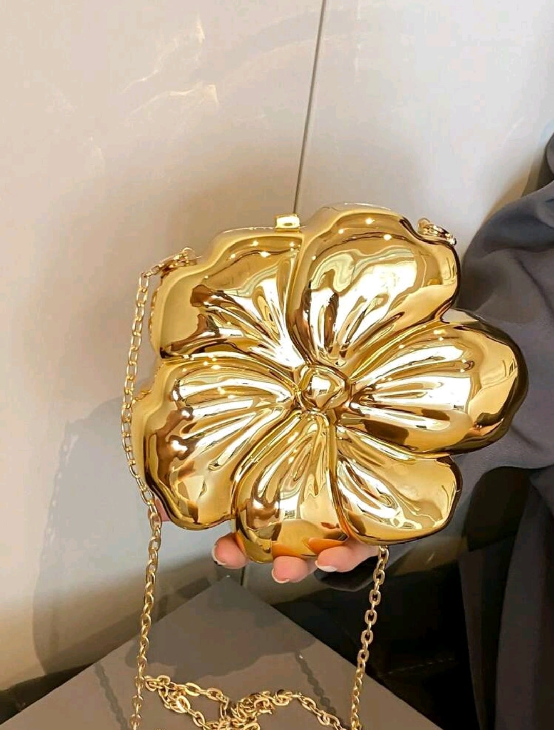 Gold Flower Bag