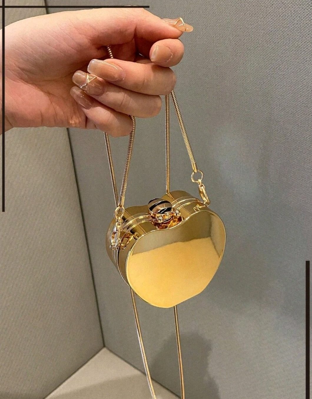 Round Gold Purse