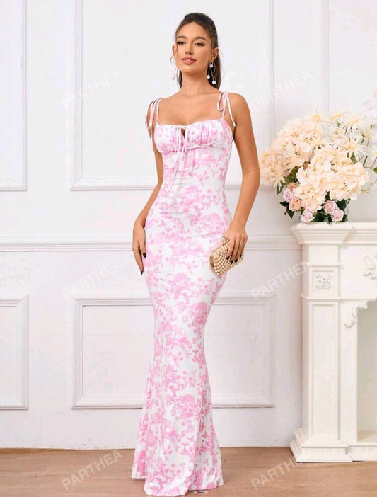 Pink Mermaid Maxi Dress