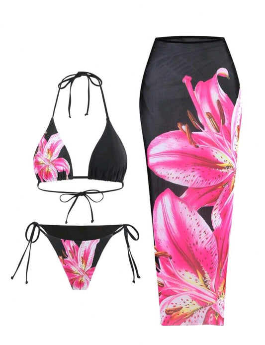 Black Skirt Swimwear