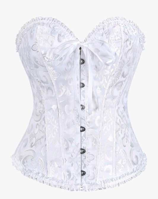 Long White Corset