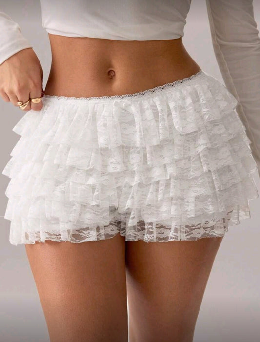Lace Ruffle Shorts