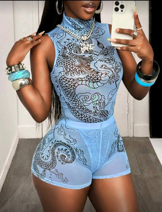 Blue Dragon Two Piece