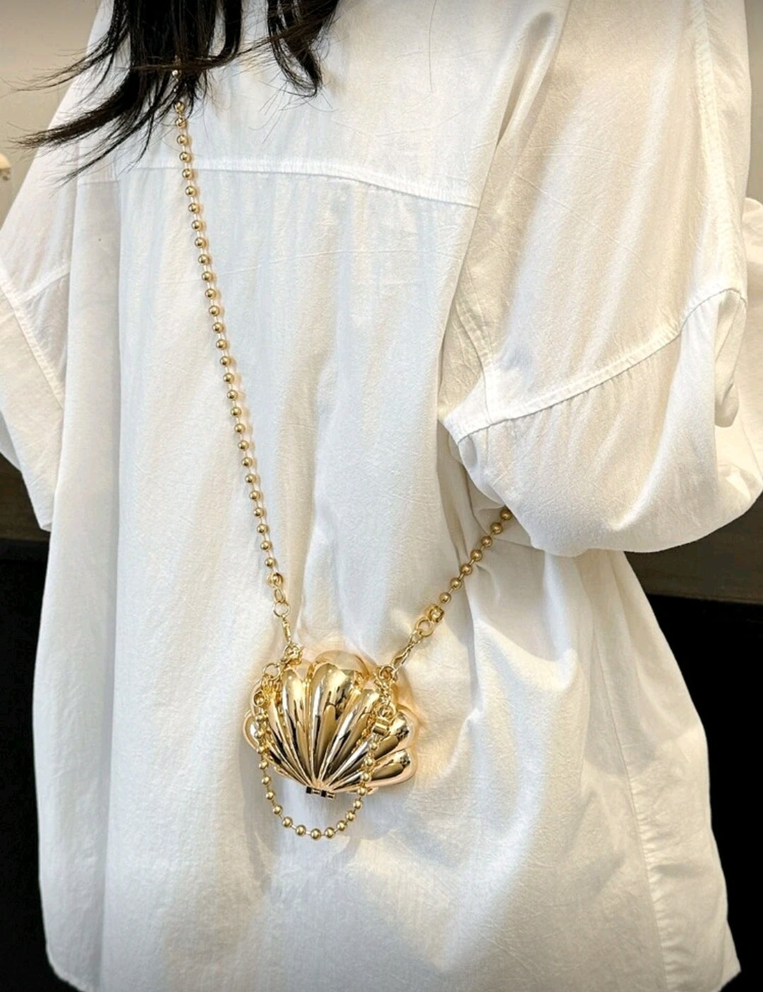Seashell Gold Purse