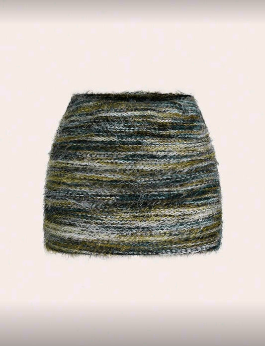 Green Fluffy Skirt