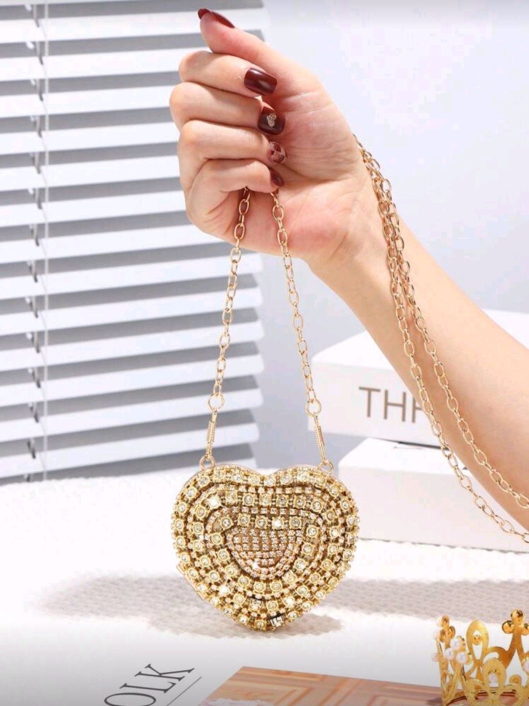 Gold Heart Purse