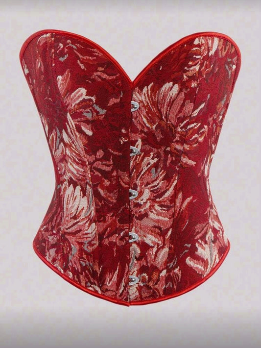 Red Long Corset