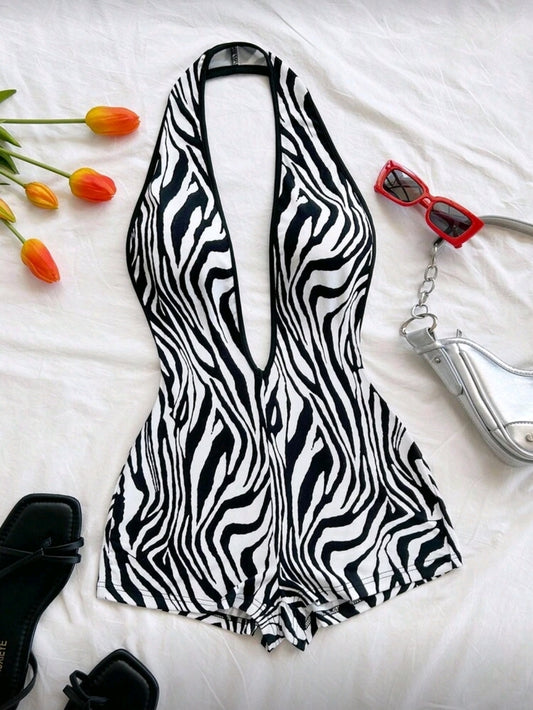 Zebra Romper