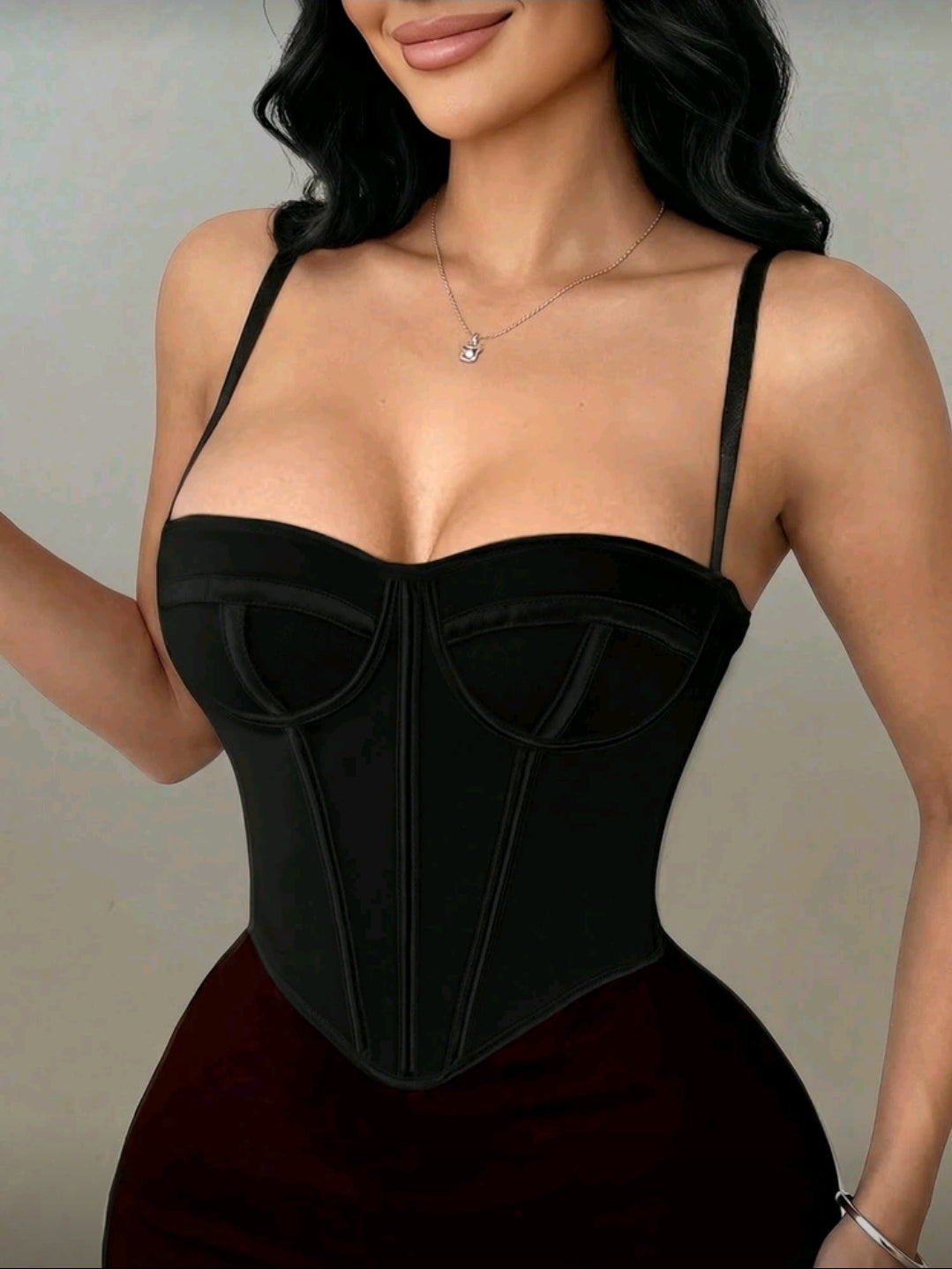 Black Lined Bustier