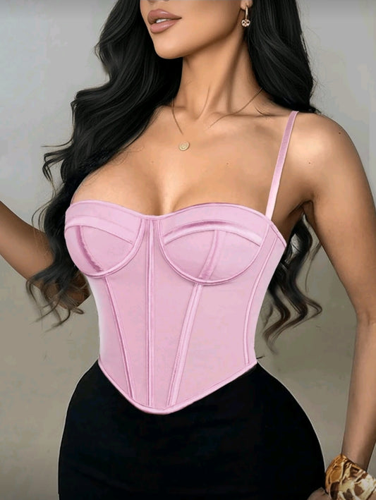 Lined Pink Bustier