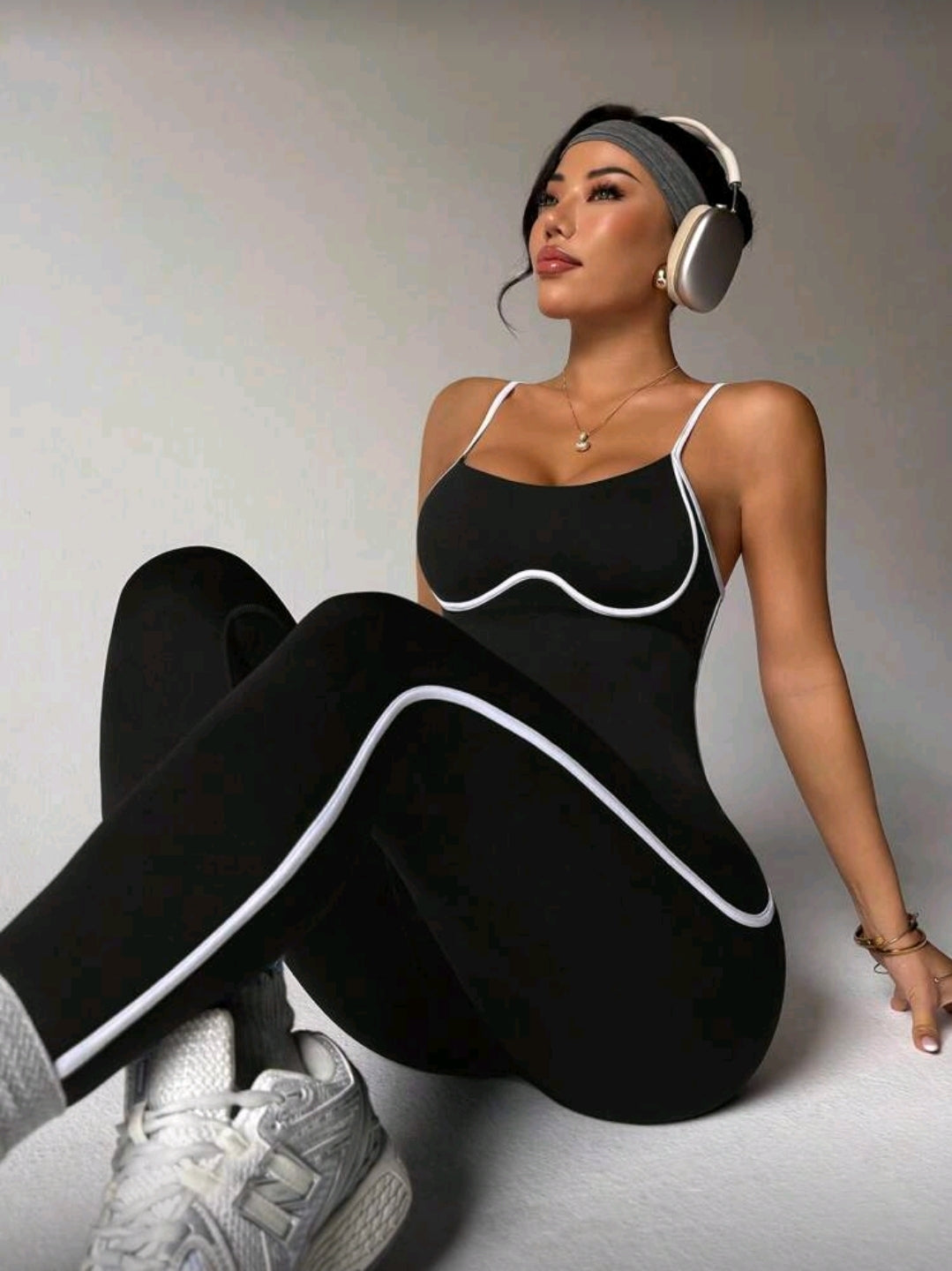Lined Black Jumpsuit