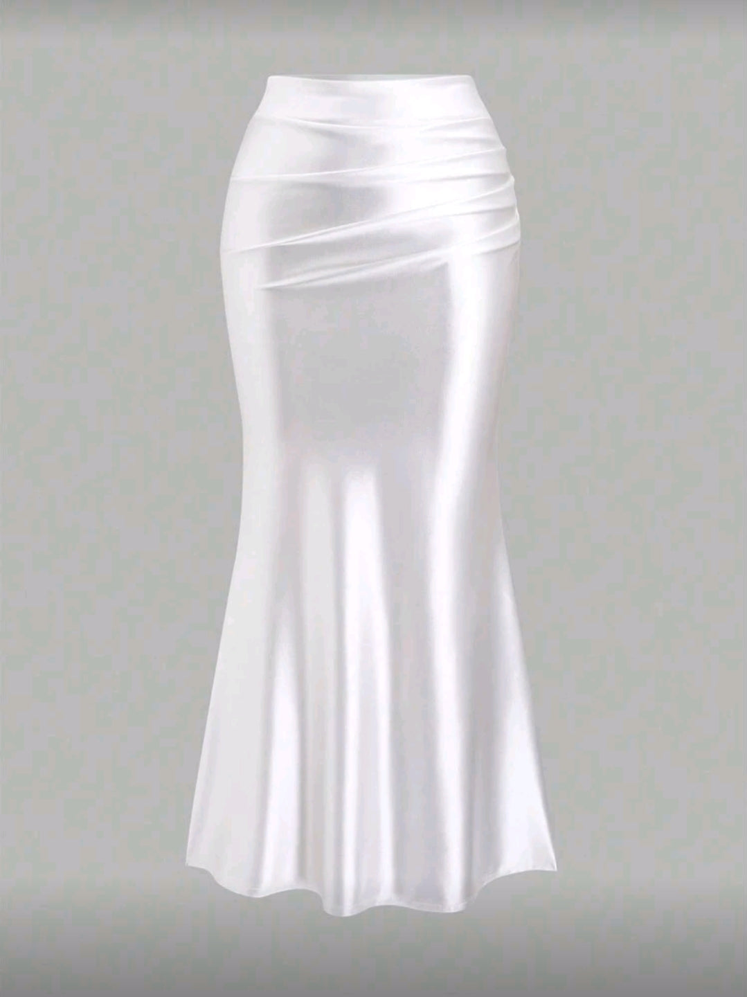 White Silk Skirt