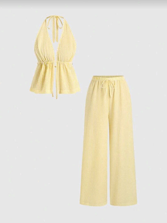 Yellow Striped Set