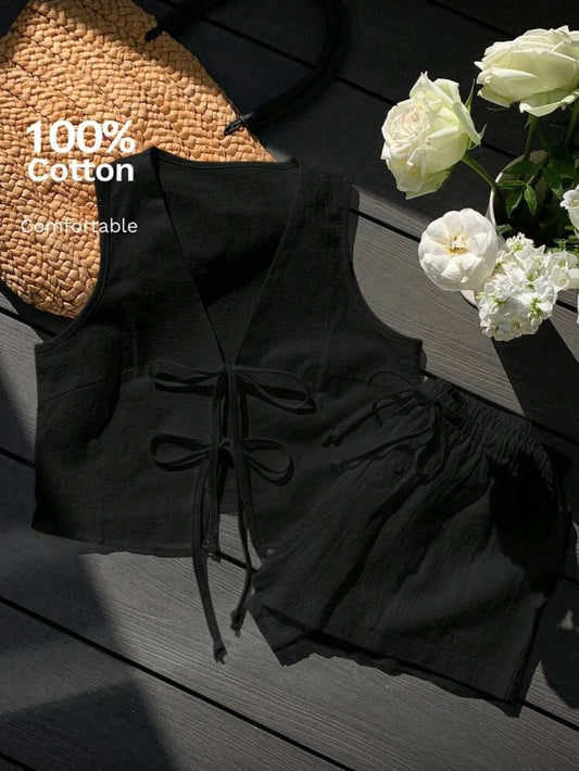Black Knotted Set