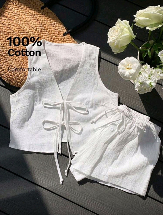 White Knotted Set