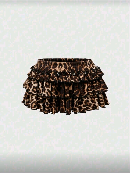 Cheetah Ruffle Shorts