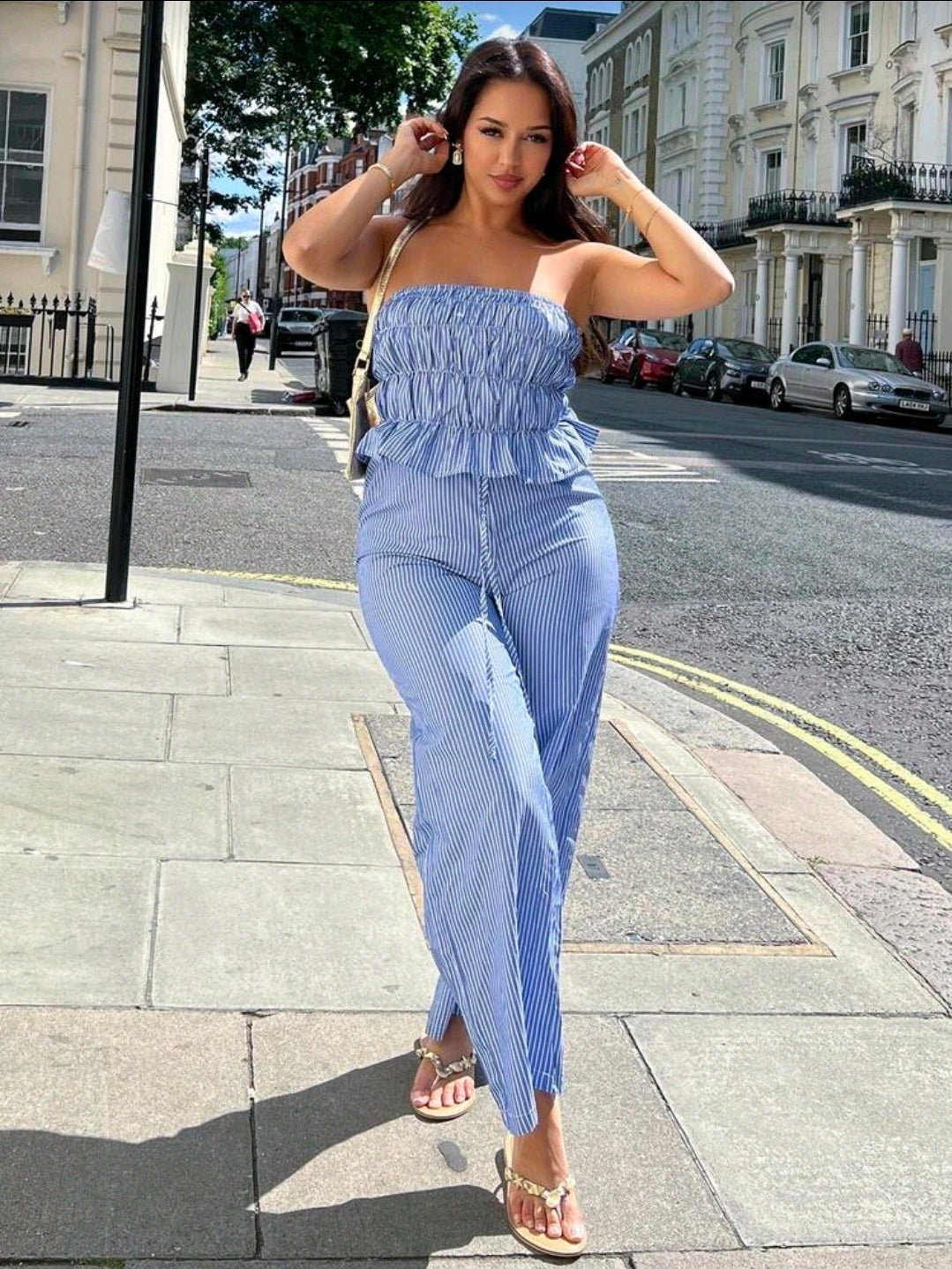Stripe Tube Two Piece
