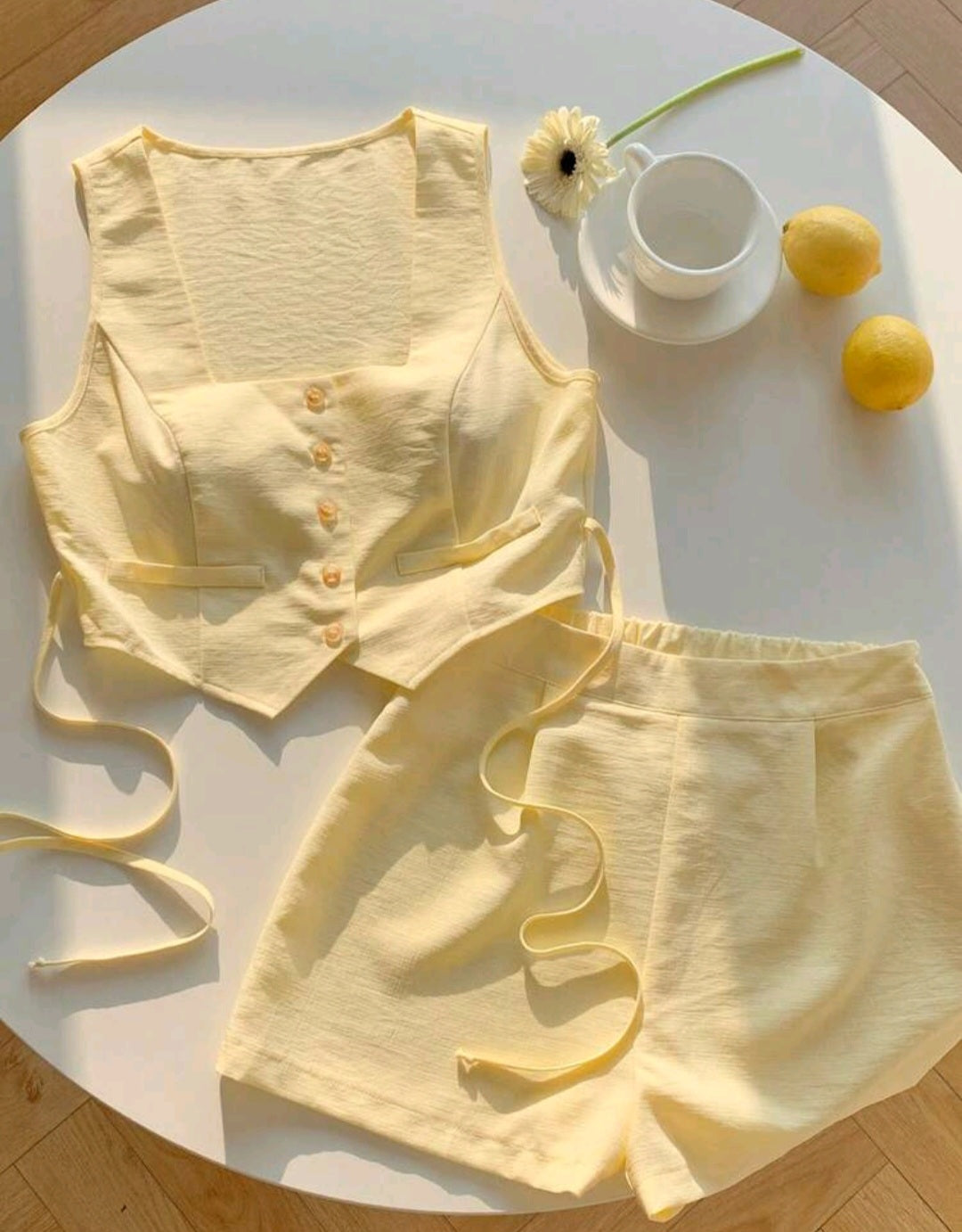 Yellow Two Piece Set