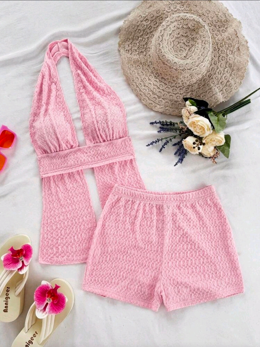 Pink Halter Set