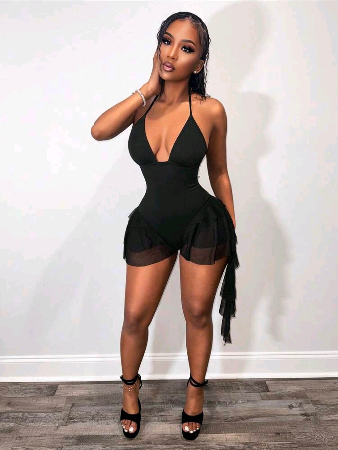 Jellyfish Black Romper