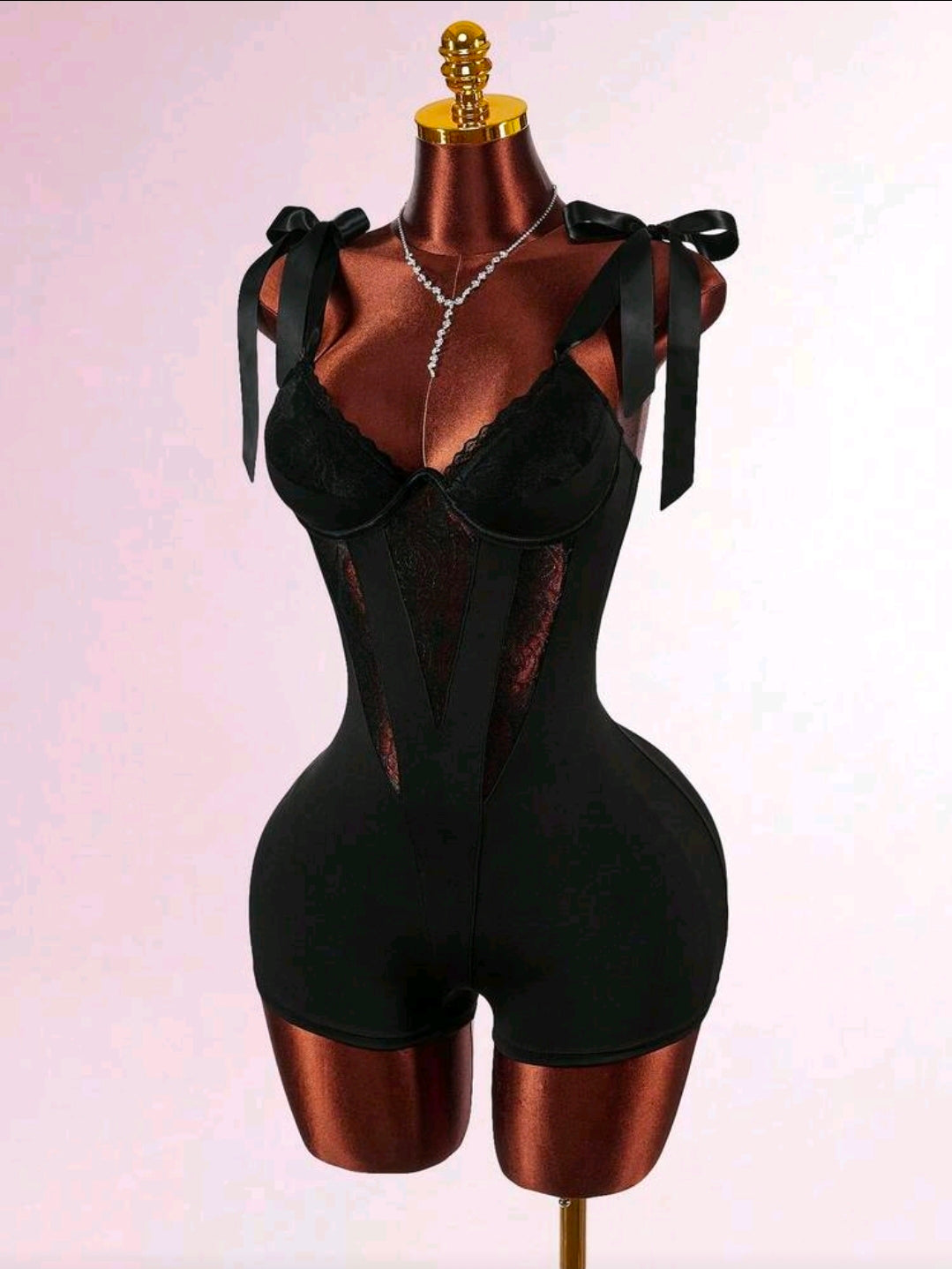 Bow Lace Romper
