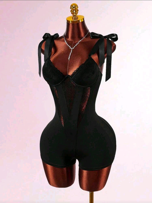 Bow Lace Romper