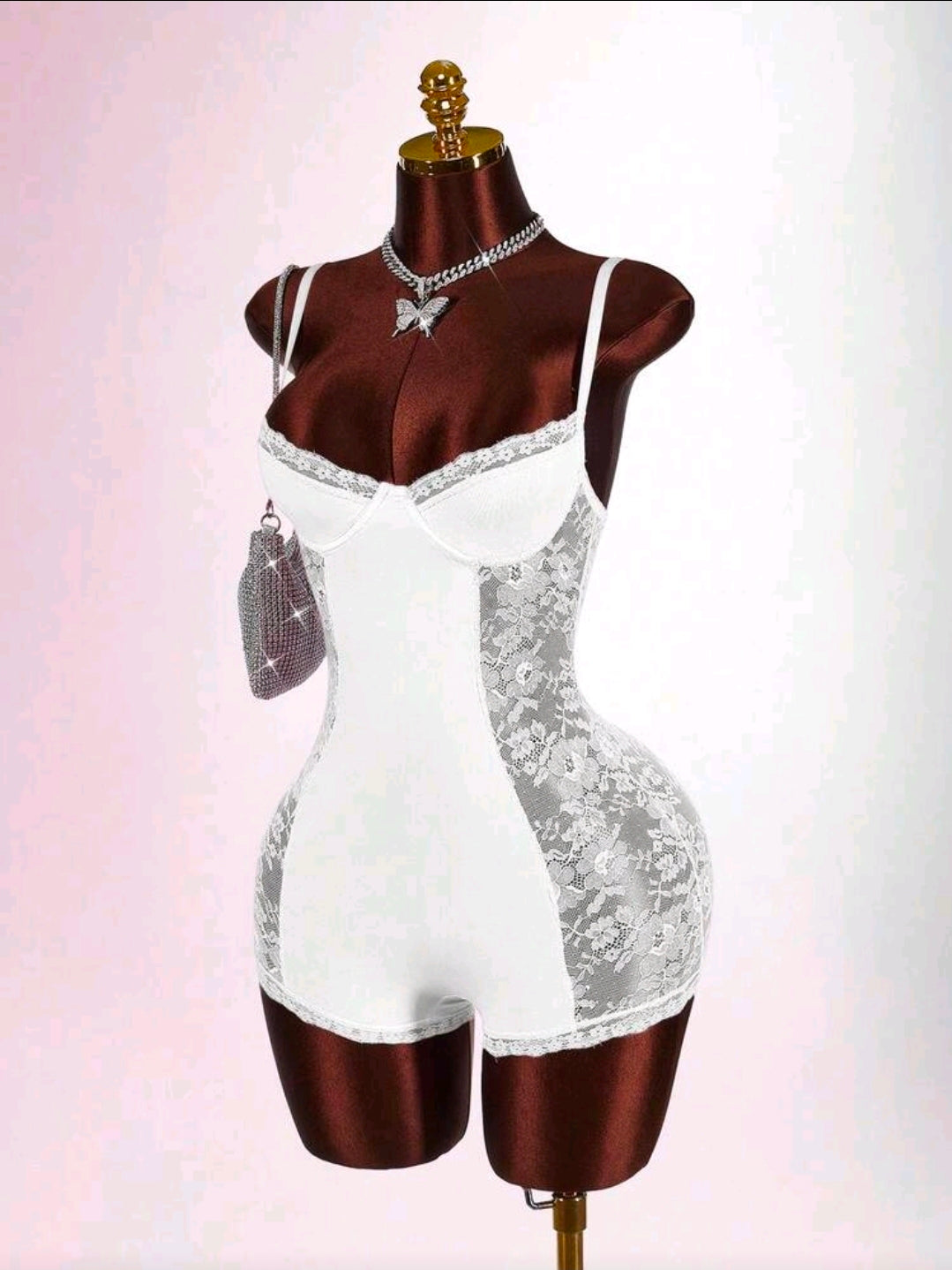 White Lace Romper