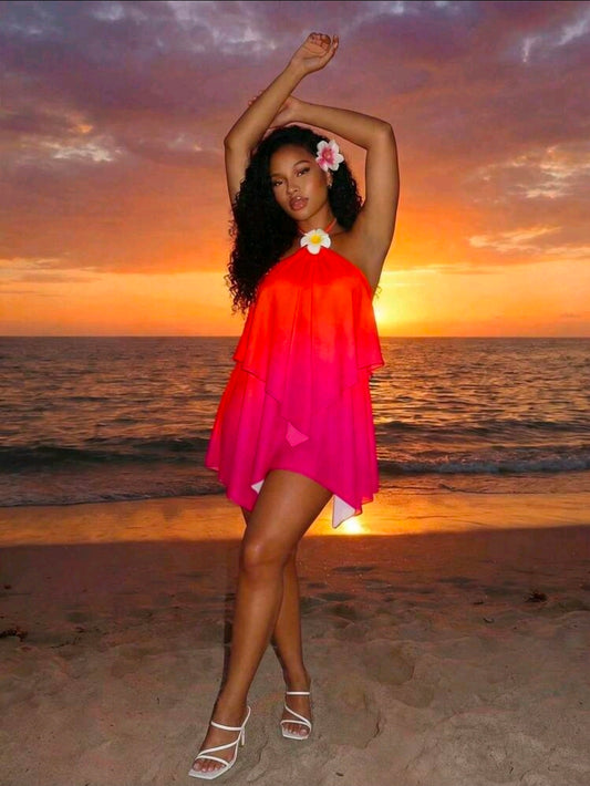 Orange Ombre Dress